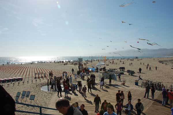 View From Santa Monica Pier Looking North